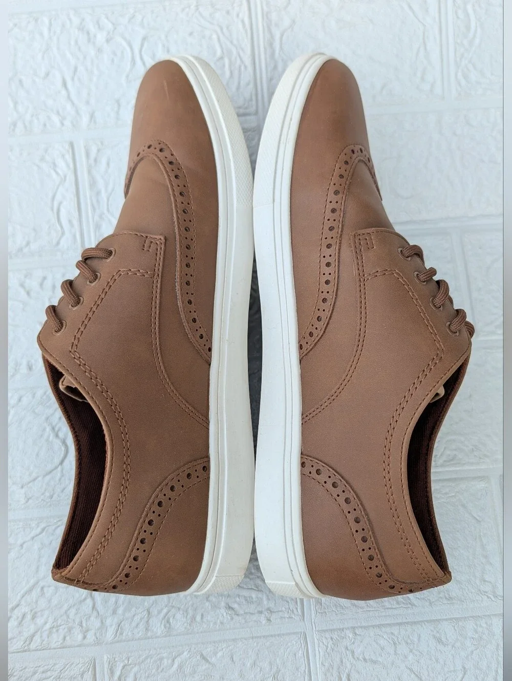 ALDO Men's Kaoallan Oxford faux-leather ,  Lace-Up Shoes Men Sz 9